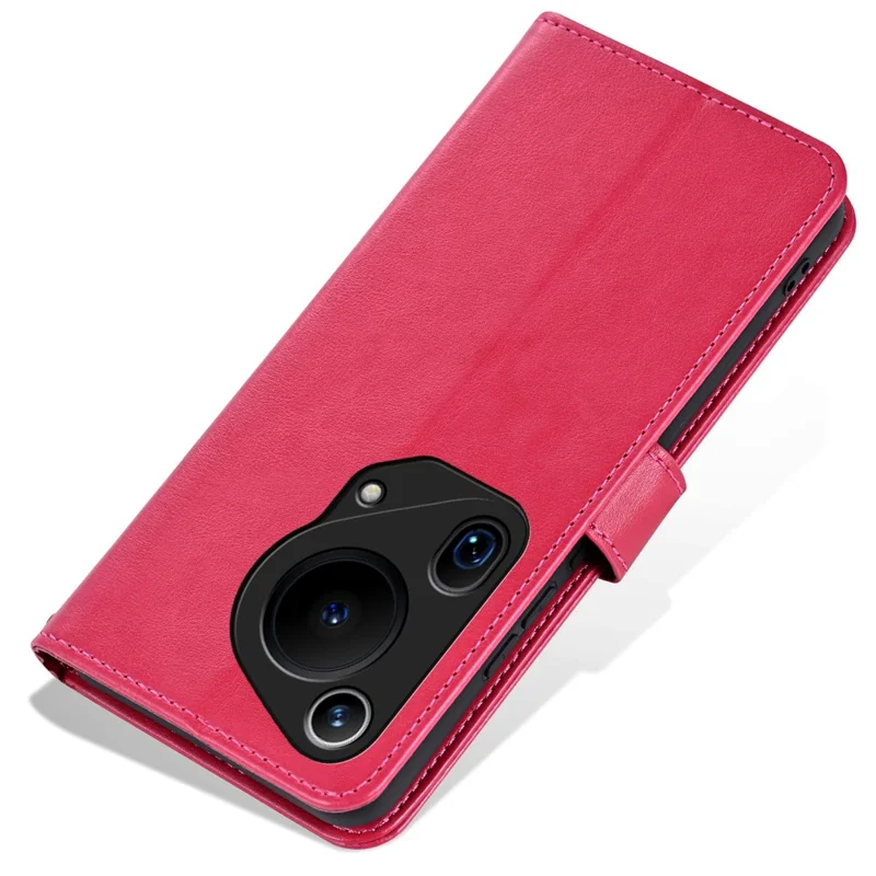AZNS For Huawei Pura 70 Ultra Case Folding Stand PU Leather Wallet Phone Cover - Red