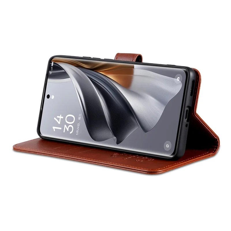 AZNS For Xiaomi Redmi Turbo 3 5G / Poco F6 5G Wholesale Phone Case Wallet Leather Flip Phone Cover - Brown
