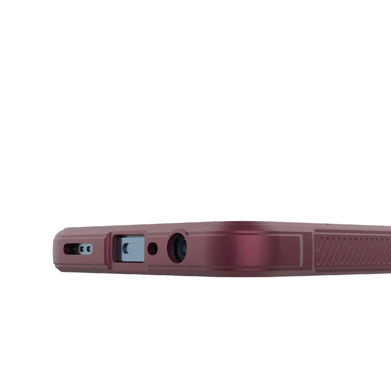 For Realme C65 4G Case Impact Resistant TPU Phone Protective Shell - Wine Red