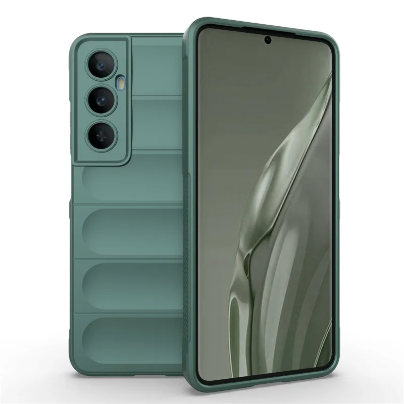 For Realme C65 4G Case Impact Resistant TPU Phone Protective Shell - Green
