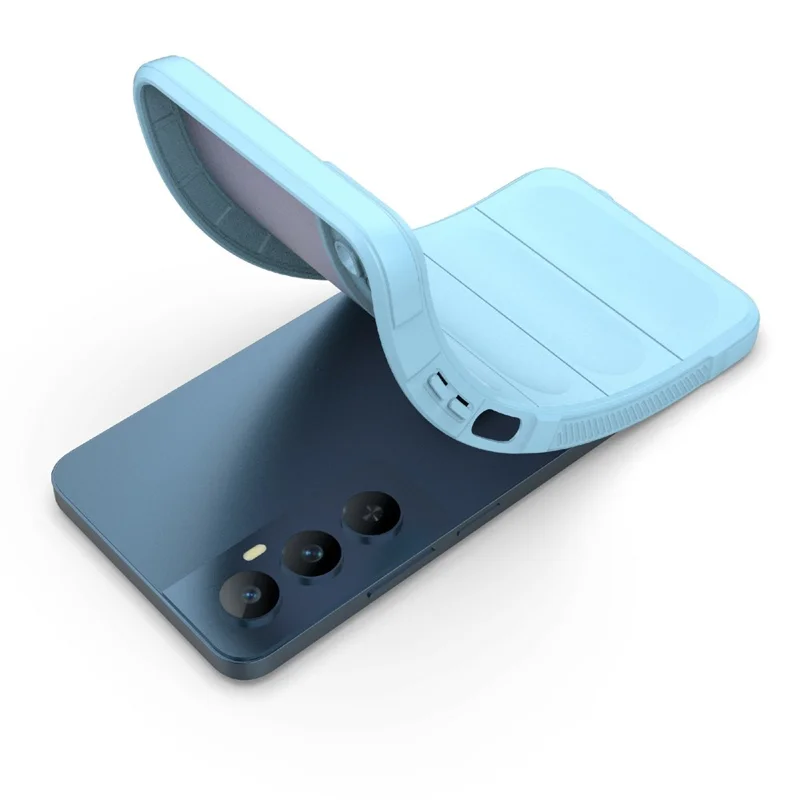 For Realme C65 4G Case Impact Resistant TPU Phone Protective Shell - Baby Blue