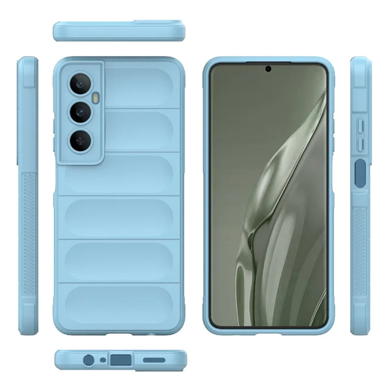 For Realme C65 4G Case Impact Resistant TPU Phone Protective Shell - Baby Blue
