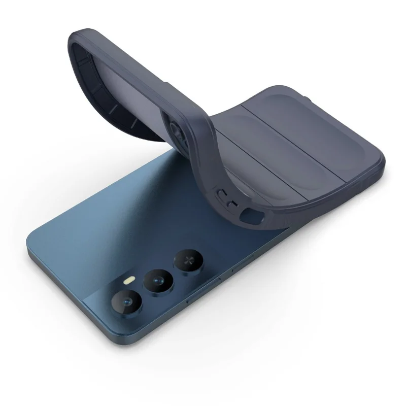 For Realme C65 4G Case Impact Resistant TPU Phone Protective Shell - Dark Blue