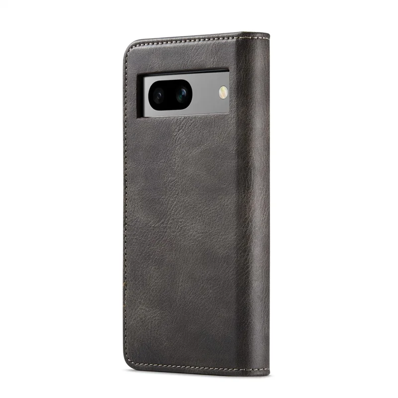 DG.MING para Google Pixel 8a Funda Extraíble 2 en 1 Cubierta de Teléfono de Cartera de Cuero Dividido - Gris
