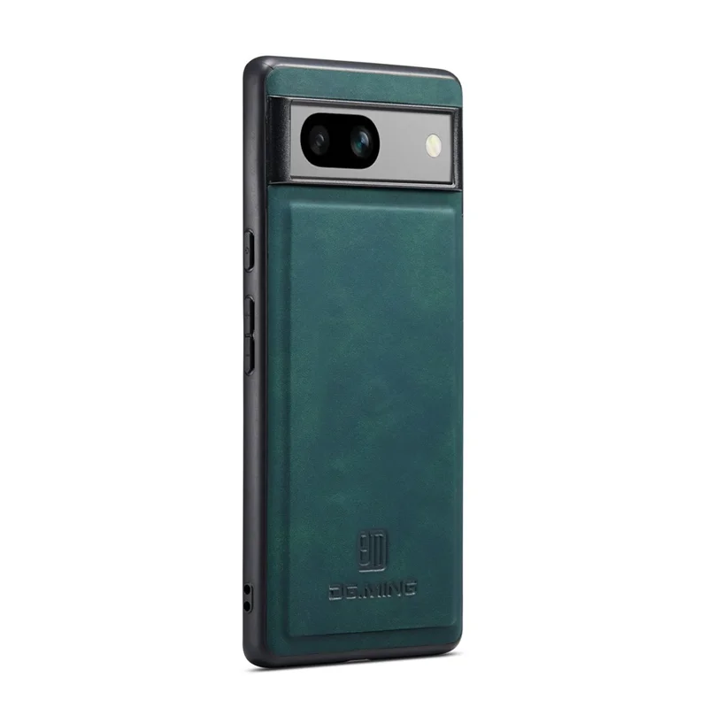 DG.MING For Google Pixel 8a Hybrid Case PU Leather+PC+TPU Anti-Scratch Phone Cover - Green