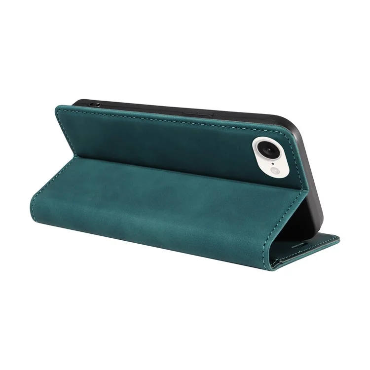 BETOPNICE 003 For iPhone 16e Wallet Case RFID Blocking Leather+TPU Shockproof Phone Shell - Green