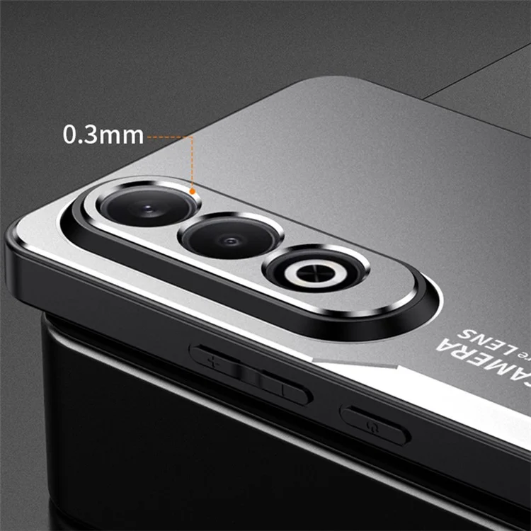 For Oppo K12 Case Anti-Drop Aluminum Alloy+PC+TPU Mobile Phone Cover - Silver
