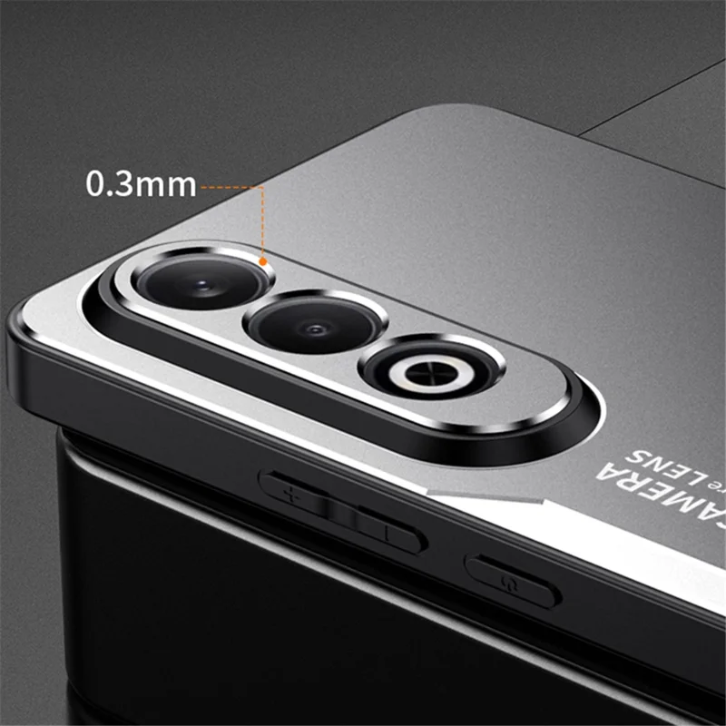 For Oppo K12 Case Anti-Drop Aluminum Alloy+PC+TPU Mobile Phone Cover - Blue