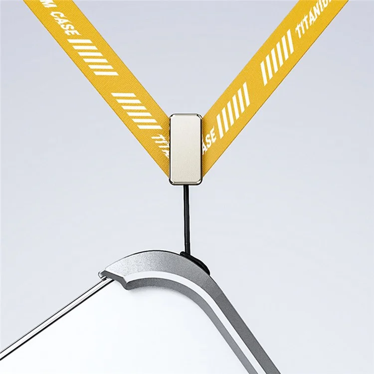 Per iPhone 15 Pro Custodia Frameless X-Shape Minimalista in Lega di Alluminio Sottile Bumper Cover - Oro Titanio