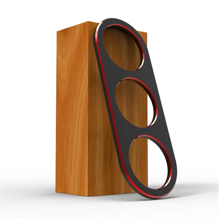 Para Samsung Galaxy S24 Bumper Case Metal Frame Minimalist Phone Cover with Camera Lens Protector - Black / Red