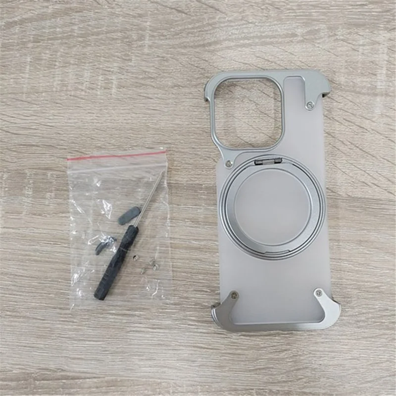 For iPhone 15 Pro Max Case Compatible with MagSafe Ring Kickstand Matte PC Phone Cover - Matte Primary Color