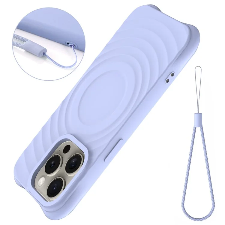 Защитный чехол из мягкого жидкого силикона для iPhone 12 / 12 Pro, совместимый с Magsafe - фиолетовый