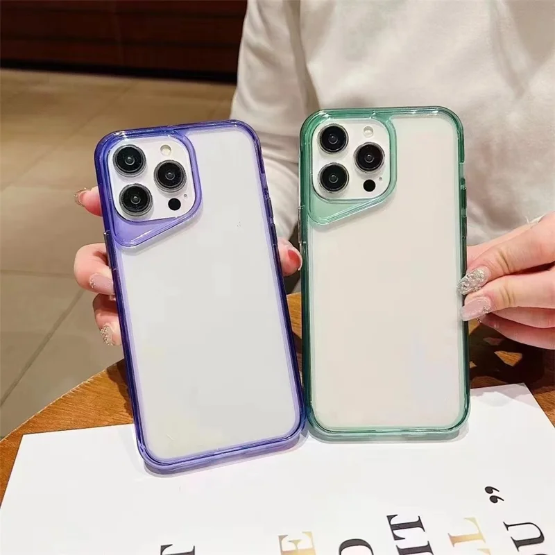 For iPhone 15 Pro Case Anti-Drop Soft TPU Slim Phone Cover - Black