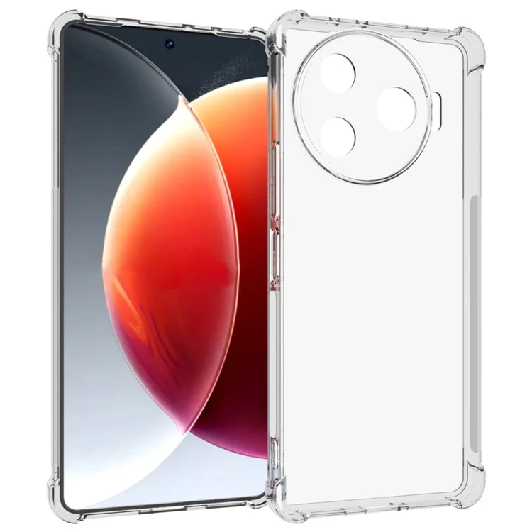 Für TECNO Camon 30 Pro 5G Clear TPU-Hülle Verstärkte Ecken Schutzhülle