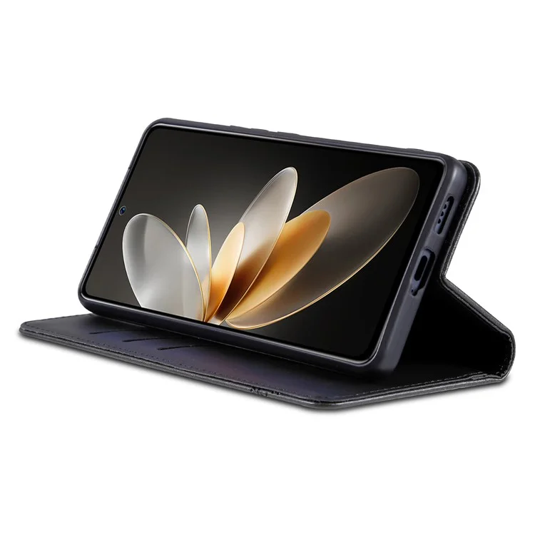 AZNS Para Samsung Galaxy M55 5G / C55 5G / F55 5G Funda Cartera de Cuero PU Absorción Magnética Cubierta de Teléfono - Negro