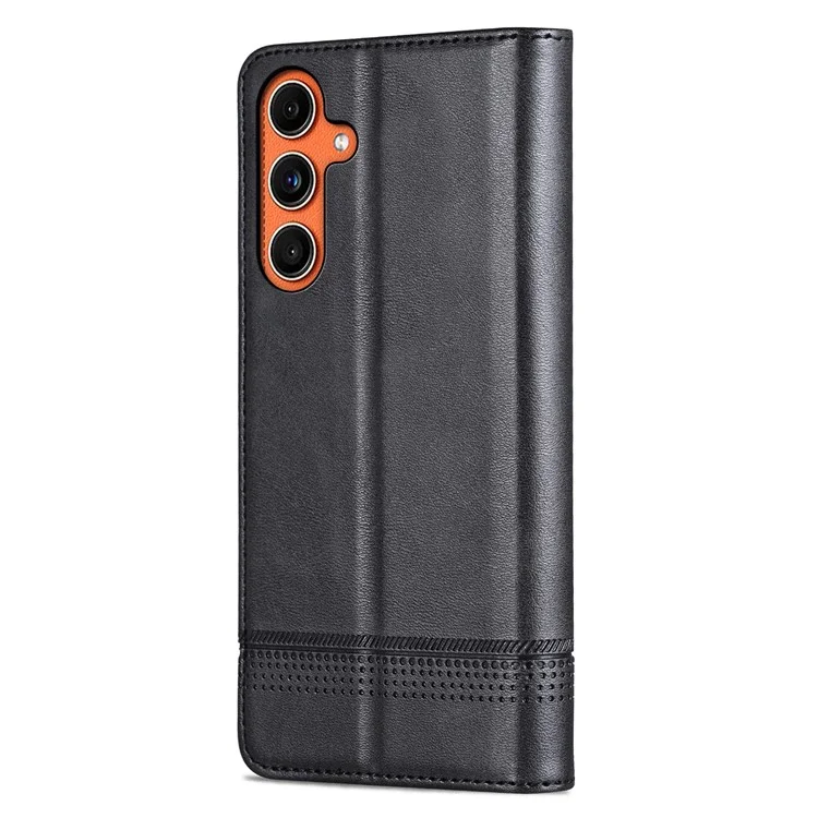 AZNS Para Samsung Galaxy M55 5G / C55 5G / F55 5G Funda Cartera de Cuero PU Absorción Magnética Cubierta de Teléfono - Negro