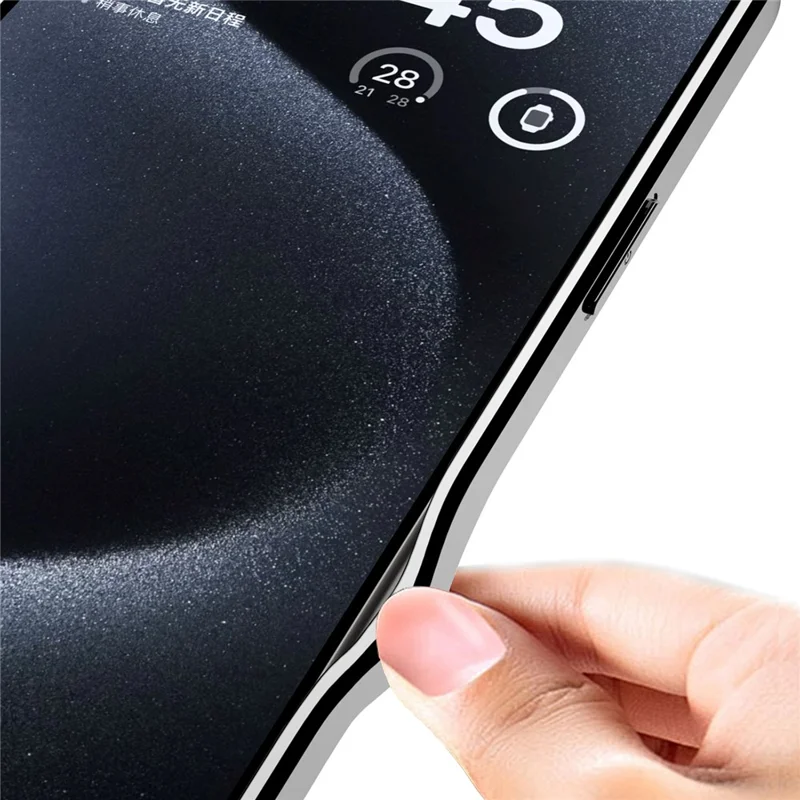 GKK Für iPhone 15 Pro Hülle Leder beschichteter TPU-Rahmen PC-Rückseite Splicing Handyhülle - Schwarz