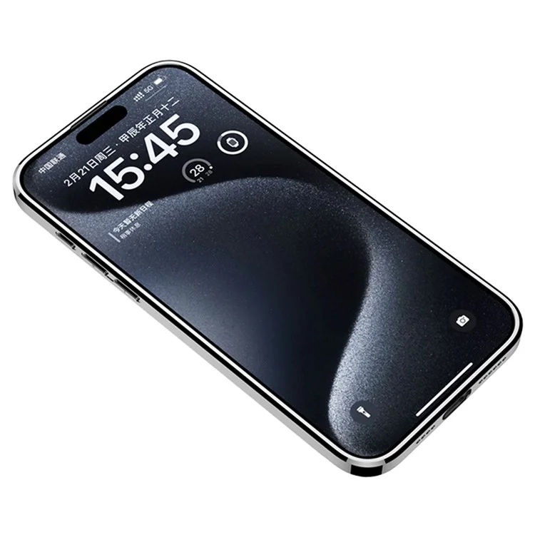 Étui pour iPhone 15 GKK X-Shape Design Cuir+TPU+PC - Noir