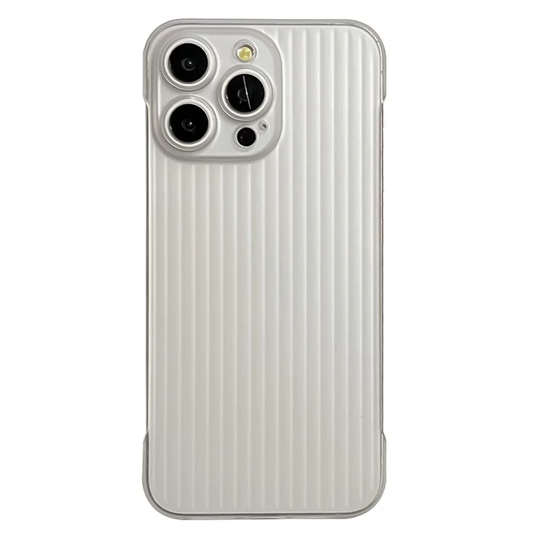 For iPhone 15 Pro Max PC Case Rubberized Phone Back Cover Skin-Touch Phone Shell - Translucent White