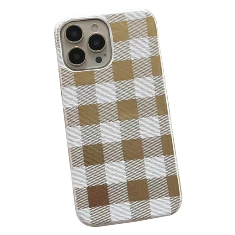 Für iPhone 14 Pro Case Lackierte Textur Handyhülle Anti-Drop Mobiltelefon-Gehäuse - Weiß