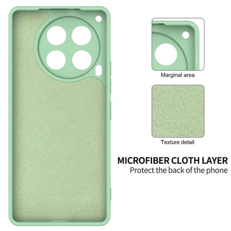 Para o TECNO Camon 30 5G Case Líquido de Silicone Anti-Arranhões Forro Macio Capa de Telefone - Verde