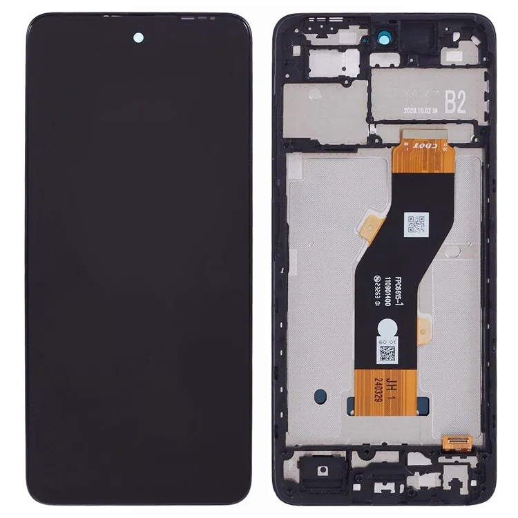 Para TECNO Spark Go 2024 4G BG6 Grado C Pantalla LCD y Conjunto de Digitalizador + Parte de Reemplazo de Marco (Sin Logo)