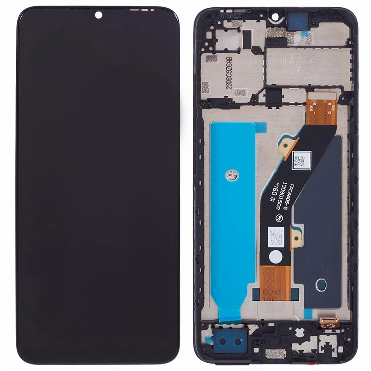 Para TECNO Spark Go 2023 4G BF7 Grado C Repuesto de Pantalla LCD y Ensamblaje de Digitalizador + Marco (Sin Logotipo)