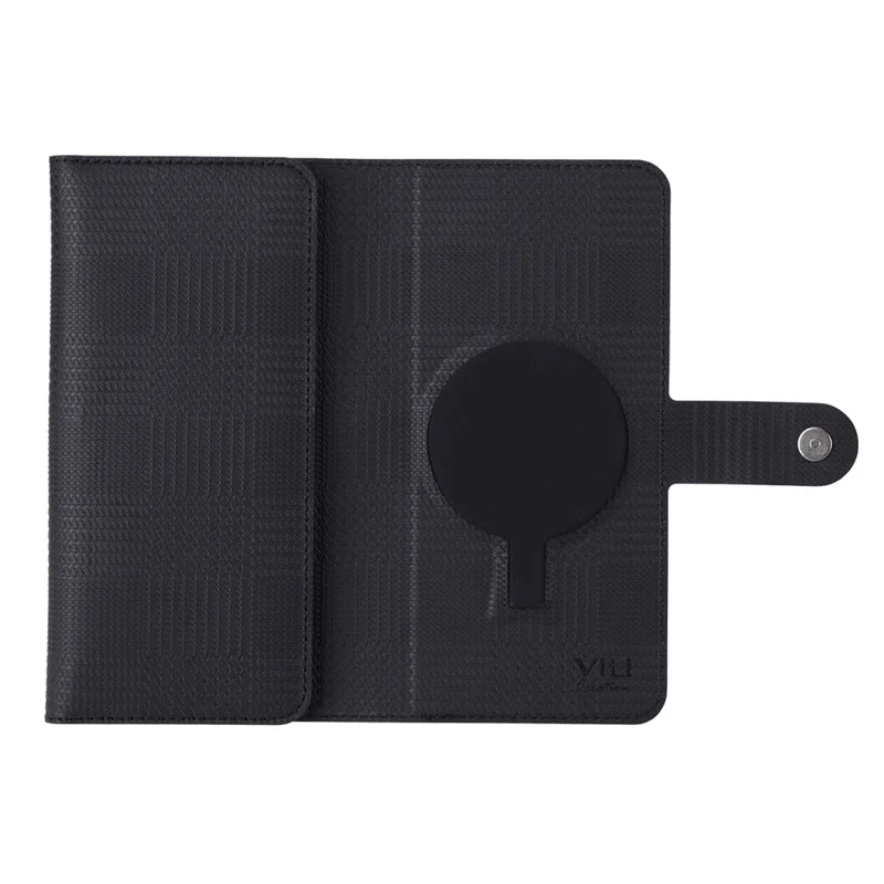 VILI GHB Series for Google Pixel 8 Magnetic Case Shockproof Leather Folio Flip Cover - Black