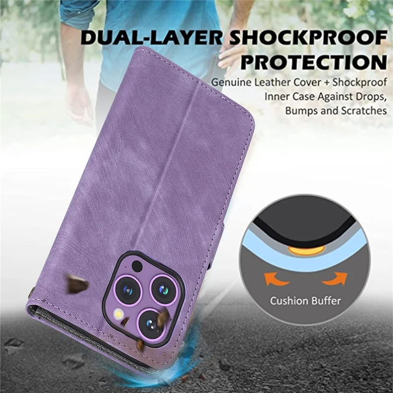 For TECNO Camon 30 Pro 5G CL8 Case PU Leather Phone Cover Folio Wallet RFID Blocking - Blue
