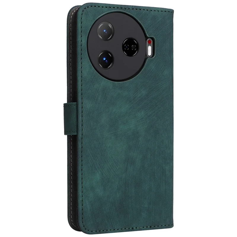 For TECNO Camon 30 Pro 5G CL8 Case PU Leather Phone Cover Folio Wallet RFID Blocking - Green
