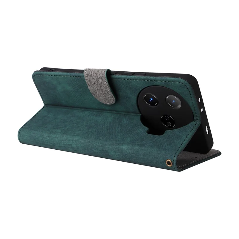 For TECNO Camon 30 Pro 5G CL8 Case PU Leather Phone Cover Folio Wallet RFID Blocking - Green