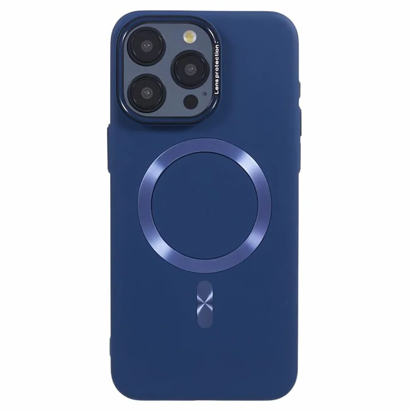 MMKK Series for iPhone 15 Pro Max Case Rubberized Magnetic PC Phone Cover Compatible with Magsafe - Sapphire