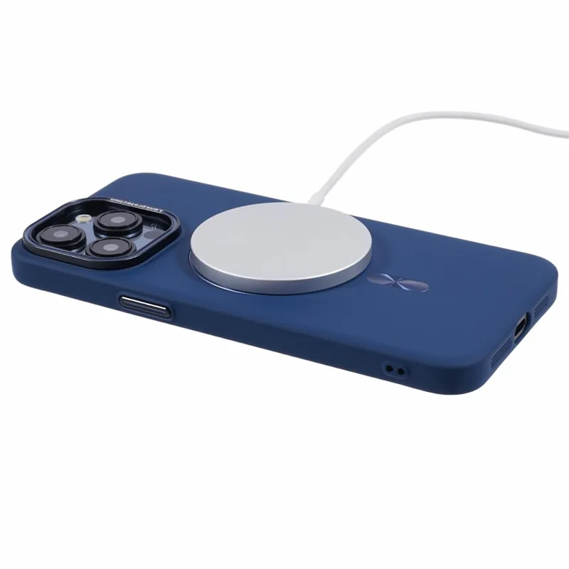 MMKK Series for iPhone 15 Pro Max Case Rubberized Magnetic PC Phone Cover Compatible with Magsafe - Sapphire