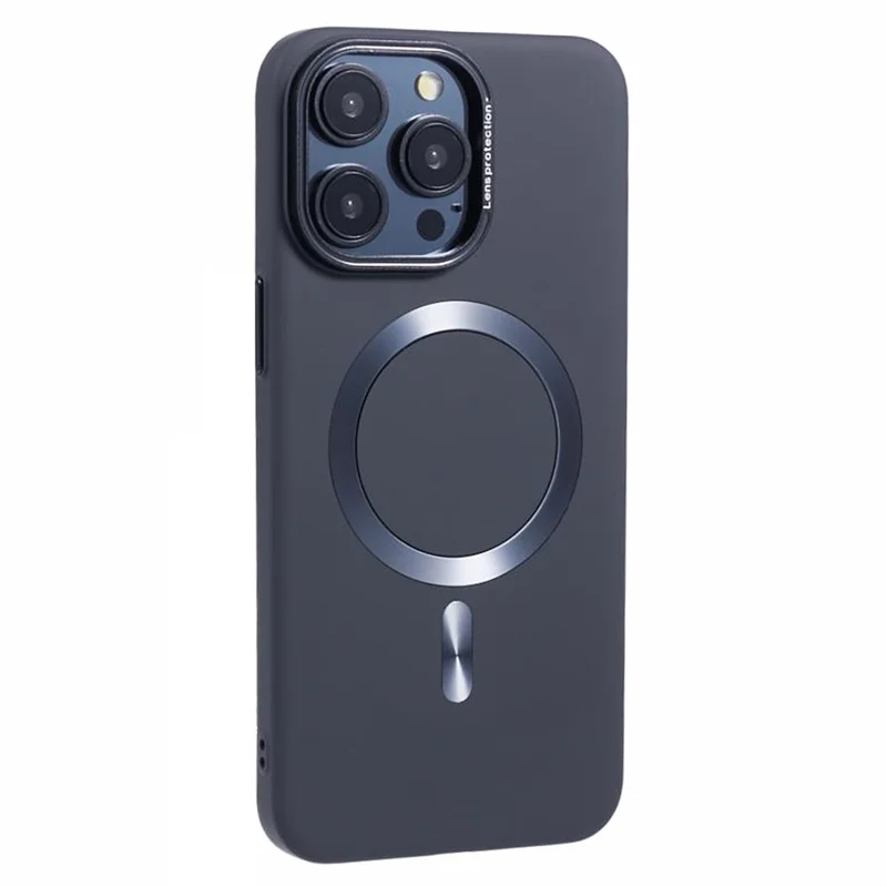 MMKK Series for iPhone 14 Pro Cell Phone Case Rubberized Magnetic PC Cover Compatible with Magsafe - Black