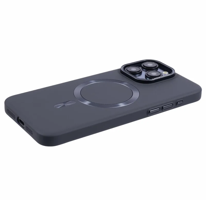 MMKK Series for iPhone 14 Pro Cell Phone Case Rubberized Magnetic PC Cover Compatible with Magsafe - Black