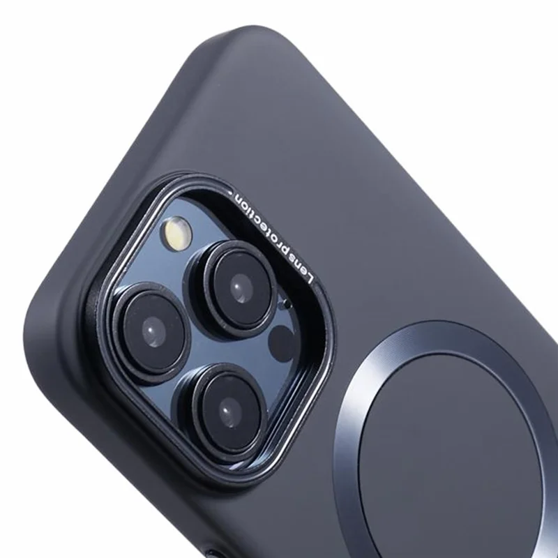 MMKK Series for iPhone 14 Pro Cell Phone Case Rubberized Magnetic PC Cover Compatible with Magsafe - Black