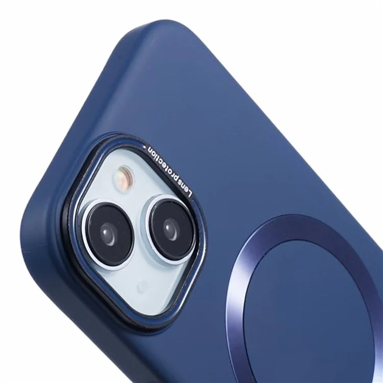 MMKK Series para iPhone 14 Case Compatível com Magsafe Capa de PC Duro Enrubescente - Safira