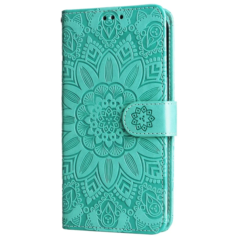 For Honor 200 Lite Case Imprinted Sunflower Magnetic Phone Stand Cover - Green