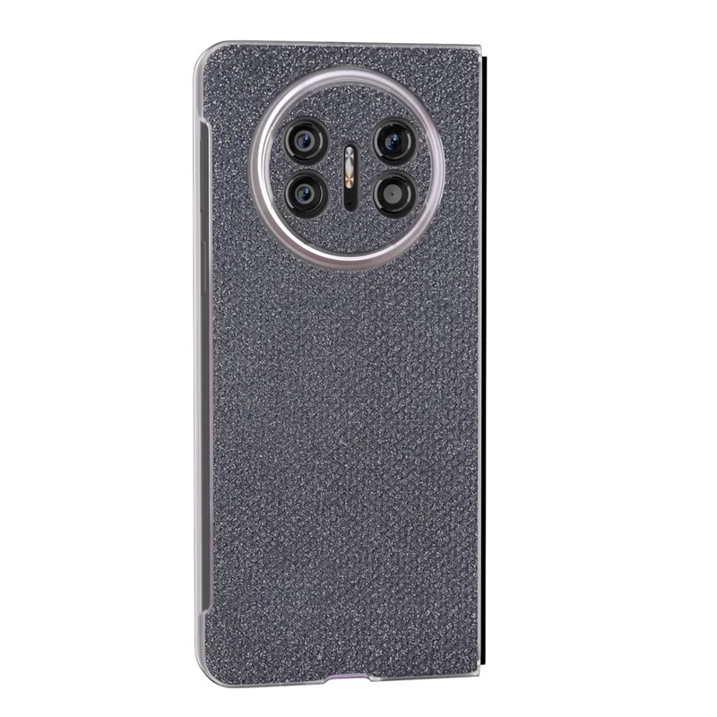 Para el caso de Huawei Mate X5 Textura de Rhinestone Cuero+PC Antideslizante Cubierta del Teléfono - Gris