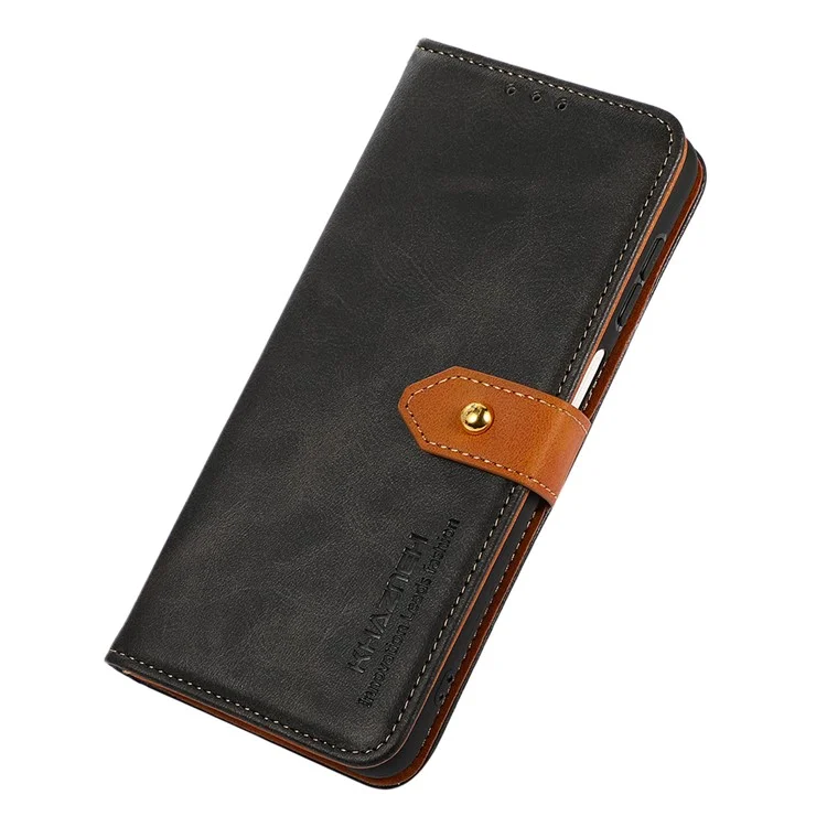 KHAZNEH Para Sony Xperia 1 VI Capa Magnética Flip PU Leather Stand Capa de Telefone Celular - Preto