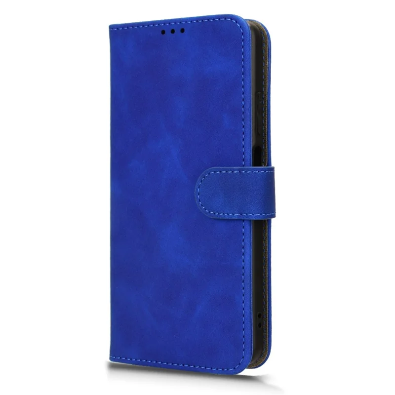 For Oppo A60 4G Case Skin-Touch Feeling PU Leather+TPU Phone Cover with Wallet - Blue