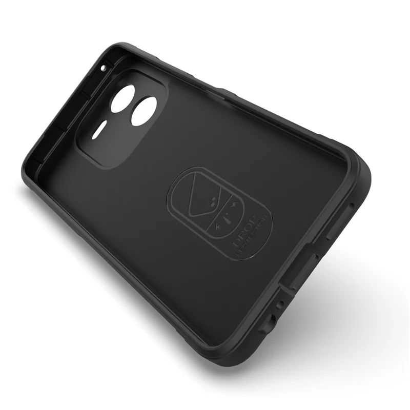 For vivo iQOO Z9x 5G Case Shockproof Rugged Shield Soft TPU Back Cover - Black