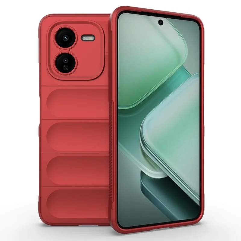 For vivo iQOO Z9x 5G Case Shockproof Rugged Shield Soft TPU Back Cover - Red