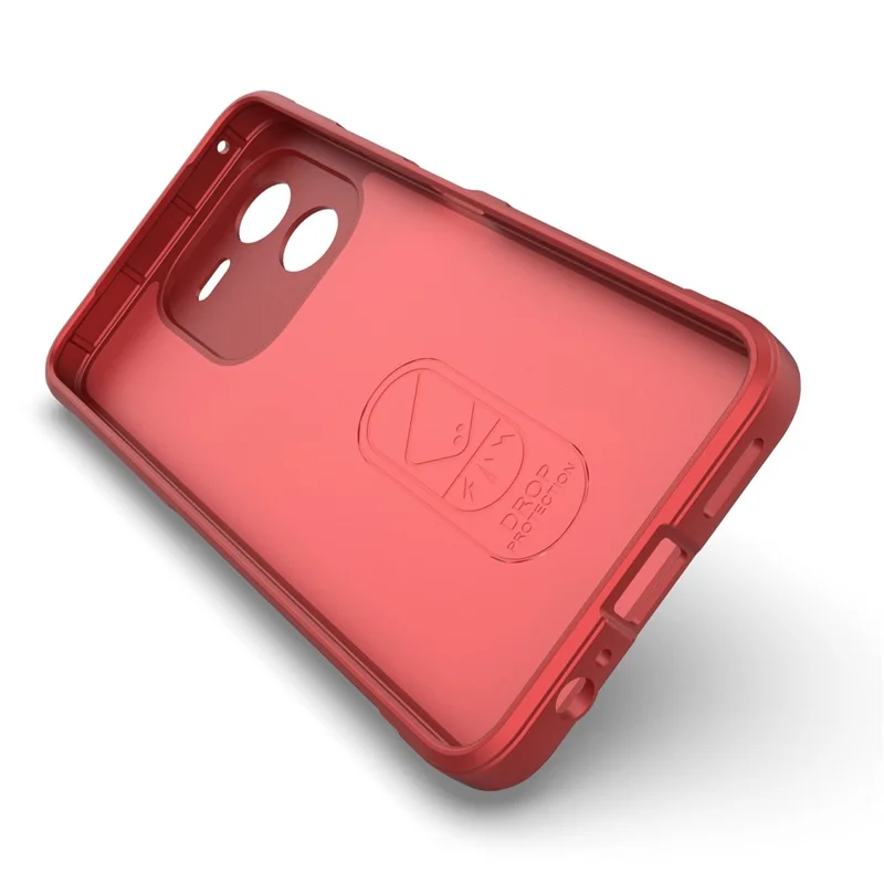 For vivo iQOO Z9x 5G Case Shockproof Rugged Shield Soft TPU Back Cover - Red