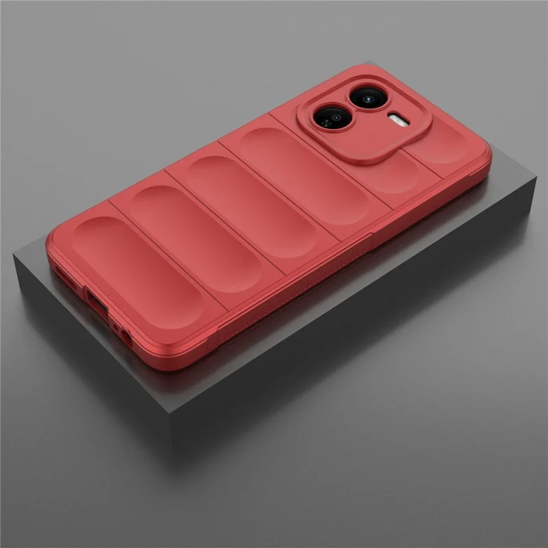 For vivo iQOO Z9x 5G Case Shockproof Rugged Shield Soft TPU Back Cover - Red