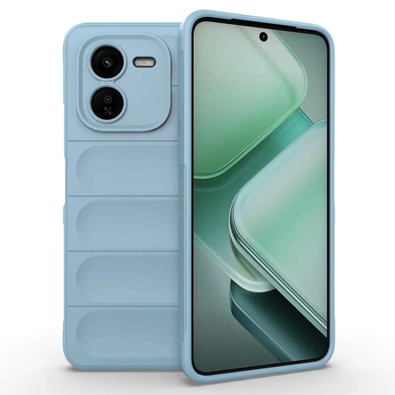 For vivo iQOO Z9x 5G Case Shockproof Rugged Shield Soft TPU Back Cover - Baby Blue