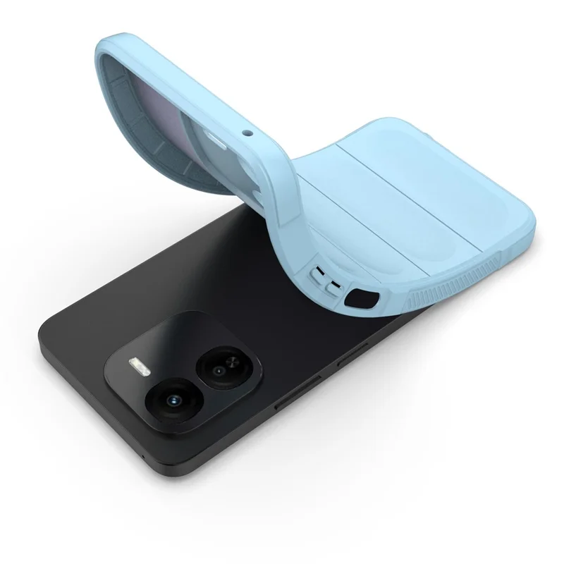 For vivo iQOO Z9x 5G Case Shockproof Rugged Shield Soft TPU Back Cover - Baby Blue