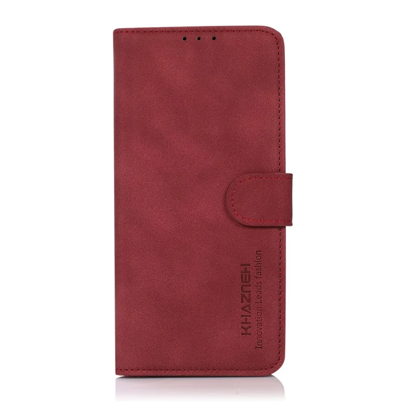 KHAZNEH For Sony Xperia 1 VI Case Protective PU Leather Magnetic Flip Wallet Phone Cover - Red