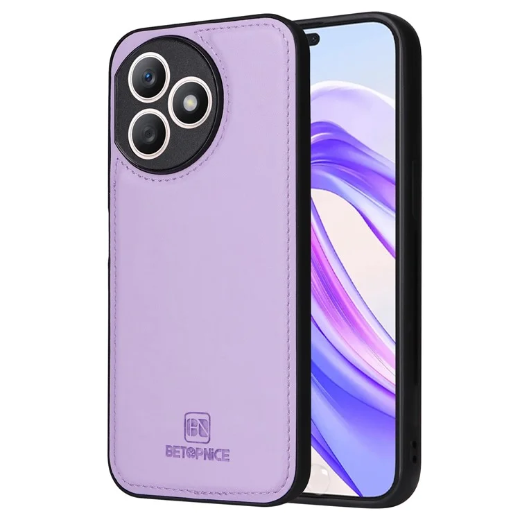 BETOPNICE 005 For Honor X50i+ 5G Case 2-en-1 Funda de Teléfono de Cuero Magnética Desmontable - Morada