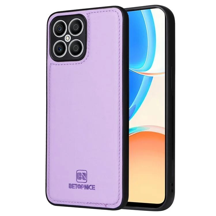 BETOPNICE 005 For Honor X8 4G / X30i / Play6T Pro Lederhülle Brieftasche Abnehmbare Magnetische Handyhülle - Lila